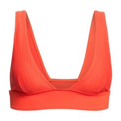 Góra od stroju kąpielowego Billabong Lined Up Remi Plunge. Czerwone bikini damskie Billabong, bez wzorów. Za 109.99 zł.