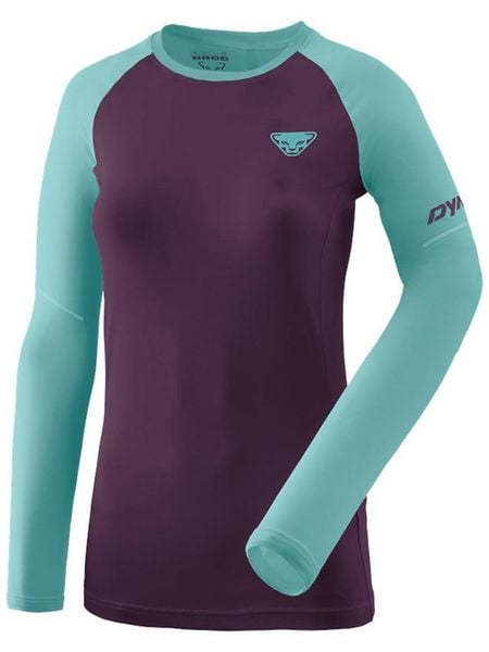 DYNAFIT Koszulka funkcyjna "ALPINE PRO" w kolorze fioletowo-turkusowym rozmiar: 40. Różowe bluzki sportowe damskie Dynafit, z materiału, bez kołnierzyka, bez ramiączek. Za 170.07 zł.