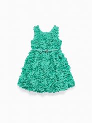 Abel & Lula Sukienka elegancka 5038 Zielony Regular Fit. Zielone sukienki dziewczęce Abel & Lula, bez wzorów, z syntetyku, eleganckie, bez ramiączek. Za 449.99 zł.