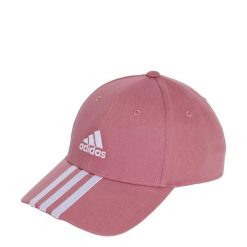 Czapka 3-Stripes Cotton Twill Baseball. Białe czapki męskie Adidas, bez wzorów, klasyczne. Za 82.99 zł.