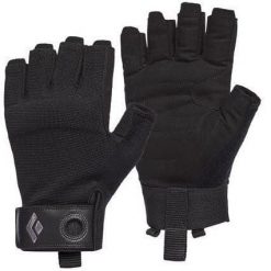 Rękawiczki górskie Black Diamond Crag Half-Finger. Czarne rękawiczki męskie Black Diamond, bez wzorów. Za 83.99 zł.