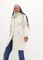 Płaszcz outdoorowy. Brązowe płaszcze damskie bonprix, bez wzorów. Za 229.99 zł.