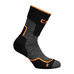 Skarpety trekkingowe CMP WOOL MID. Czarne skarpetki damskie CMP, bez wzorów. Za 79.99 zł.