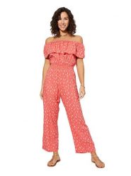 Ipanima Kombinezon w kolorze koralowym rozmiar: 34-40. Czerwone kombinezony damskie Ipanima, bez wzorów, bez kołnierzyka, bez ramiączek. Za 100.99 zł.