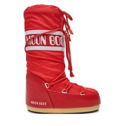 Śniegowce Moon Boot. Czerwone buty zimowe męskie Moon Boot, bez zapięcia. Za 469.99 zł.