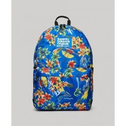 Damski plecak z nadrukiem Superdry Montana. Niebieskie plecaki damskie Superdry., bez wzorów, eleganckie. Za 305.85 zł.