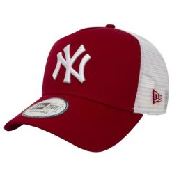 Czapka Trucker New Era MLB New York Yankees. Czerwone czapki męskie New Era, bez wzorów, sportowe. Za 139.99 zł.