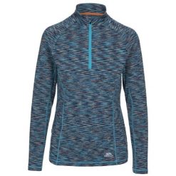 Trespass Edith - Top damski aktywny Marine Marl. Niebieskie topy damskie Trespass, bez wzorów, bez kołnierzyka. Za 266.99 zł.