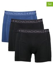 Muchachomalo Bokserki (3 pary) w kolorze czarno-granatowym rozmiar: S. Czarne bokserki męskie Muchachomalo, bez wzorów. Za 144.95 zł.