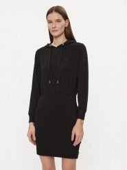 DKNY Sport Sukienka dzianinowa DP3D4832 Czarny Relaxed Fit. Czarne sukienki damskie DKNY Sport, xl, bez wzorów, z dzianiny, sportowe, bez kołnierzyka, bez ramiączek, sportowe. Za 269.99 zł.