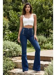 SOULSHAE Dżinsy - Slimf fit - w kolorze granatowym rozmiar: S. Niebieskie jeansy damskie SOULSHAE, z podwyższonym stanem. Za 139.95 zł.