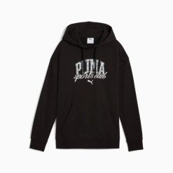 Bluza sportowa damska z kapturem Puma. Czarne bluzy z kapturem damskie Puma, m, z bawełny. Za 206.35 zł.