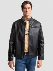 Kurtka męska biker czarna Dall 906. Czarne kurtki męskie Big Star, l, bez wzorów, z bawełny, eleganckie, bez kaptura. W wyprzedaży za 199.99 zł.