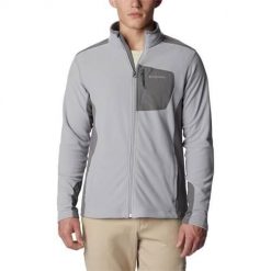Bluza sportowa męska Columbia 2013604039. Szare bluzy bez kaptura męskie Columbia, bez wzorów, z poliesteru, sportowe, bez kołnierzyka, bez ramiączek. Za 149.99 zł.