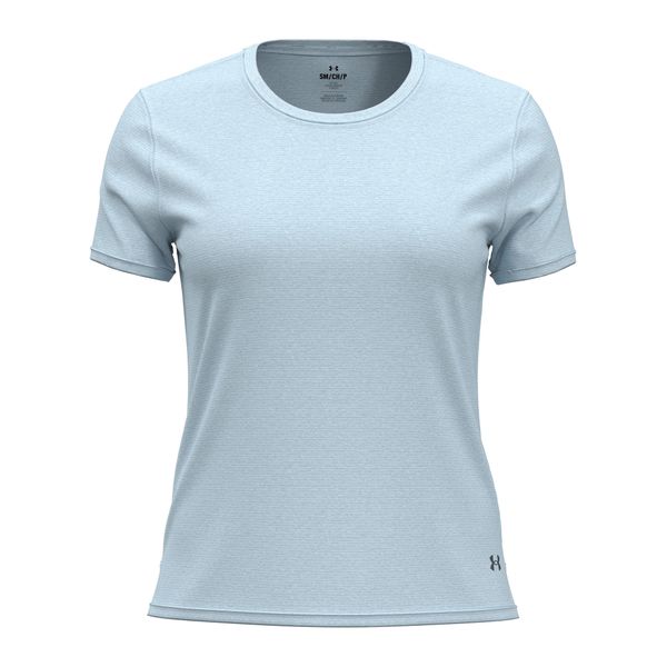 Koszulka do biegania damska Under Armour Launch. Niebieskie t-shirty damskie Under Armour, xl, bez wzorów, bez kołnierzyka. Za 94.99 zł.
