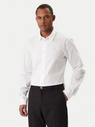 Versace Jeans Couture Koszula 80GALCS0 CNY17 Biały Regular Fit. Białe koszule męskie Versace Jeans Couture, m, bez wzorów, z bawełny, bez kołnierzyka, bez ramiączek. Za 829.99 zł.