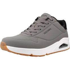 Buty SKECHERS UNO - SUITED ON AIR Szary. Szare buty fitness męskie Skechers, na fitness i siłownię. Za 319.99 zł.
