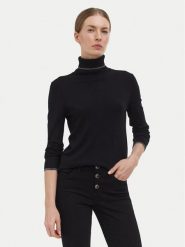 Liu Jo Golf WF6013 MS49I Czarny Slim Fit. Czarne golfy damskie Liu Jo, m, bez wzorów, z wiskozy, bez ramiączek. Za 429.99 zł.