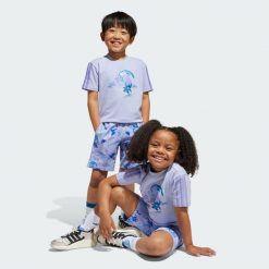 Zestaw Adidas Disney Lilo & Stitch T-Shirt. Czerwone spodnie dresowe damskie Adidas, bez wzorów, z dresówki. Za 249.00 zł.