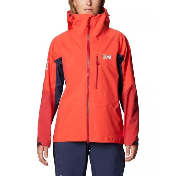 Damska kurtka powłoka Mountain Hardwear Exposure/2 Pro Lt. Czerwone kurtki damskie MOUNTAIN HARDWEAR, l, bez wzorów, bez kaptura. Za 1,999.00 zł.