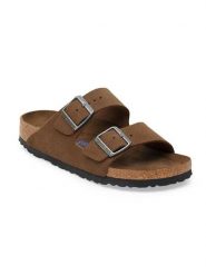 Birkenstock Skórzane klapki "Arizona SFB" w kolorze jasnobrązowym rozmiar: 36. Brązowe klapki i japonki męskie Birkenstock, ze skóry. Za 408.49 zł.