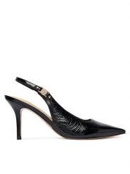 Guess Szpilki FLTNAS LEP05 Czarny. Czarne szpilki Guess, z aplikacjami, z lakierowanej skóry, bez obcasa. Za 634.99 zł.