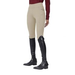 Damskie legginsy jeździeckie z pełną przyczepnością Vestrum Vega. Brązowe legginsy damskie VESTRUM, bez wzorów, z materiału. Za 520.50 zł.