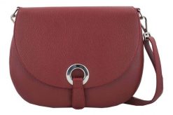 Listonoszka skórzana BARBERINI'S czerwona 641-13. Czerwone shopper bag damskie Barberinis, z aplikacjami, ze skóry, przez ramię, duże, zdobione, bez dodatków. Za 279.99 zł.
