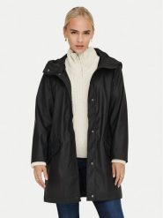ONLY Kurtka przeciwdeszczowa Elisa 15261734 Czarny Regular Fit. Czarne kurtki damskie Only, xs, bez kaptura. Za 229.99 zł.
