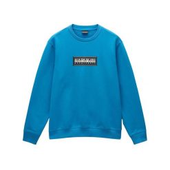 Bluza z logo z okrągłym dekoltem Napapijri B-Box. Niebieskie bluzy bez kaptura męskie Napapijri, m. W wyprzedaży za 275.00 zł.