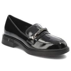 Czarne Półbuty Vinceza Eleganckie Mokasyny Damskie. Czarne mokasyny damskie VINCEZA, z jeansu. Za 179.00 zł.
