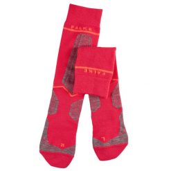 Podkolanówki damskie Falke SK Energizing Wool. Czerwone skarpetki damskie Falke, bez wzorów. Za 294.50 zł.