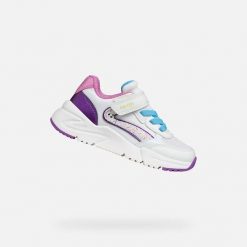 Buty GEOX J LOFTUS Biały. Białe obuwie treningowe damskie Geox, na fitness i siłownię. Za 189.99 zł.