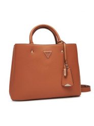 Guess Torebka Meridian II HWBG69 74060 Brązowy. Brązowe torebki klasyczne damskie Guess, z aplikacjami, ze skóry, bez dodatków. Za 399.99 zł.