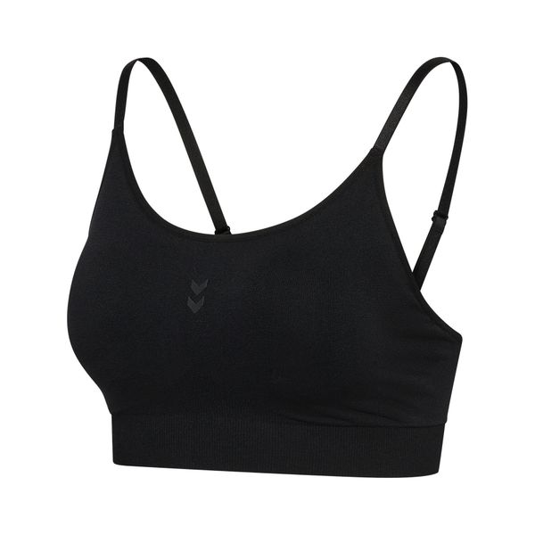 Biustonosz dla kobiet Hummel. Czarne biustonosze sportowe damskie HUMMEL, bez wzorów. Za 181.50 zł.