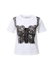 Noisy May Koszulka - NMMarla Kobiety Dżersej biały, S. Białe t-shirty damskie Noisy may, s, bez wzorów, z bawełny, bez kołnierzyka. Za 89.95 zł.