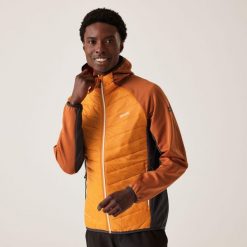 Kurtka turystyczna hybrydowa męska Andreson VIII. Brązowe kurtki męskie Regatta, m, bez wzorów, z poliamidu, eleganckie, bez kaptura. Za 119.99 zł.