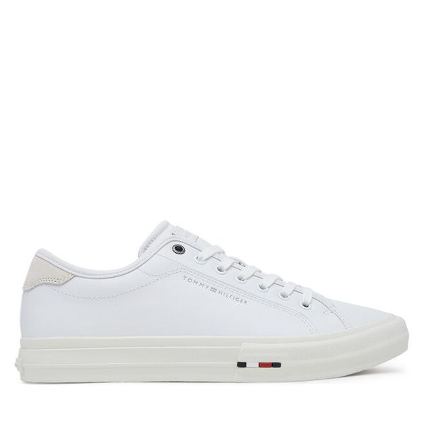 Tenisówki Tommy Hilfiger. Białe trampki i tenisówki męskie Tommy Hilfiger, bez wzorów, bez zapięcia. Za 339.99 zł.
