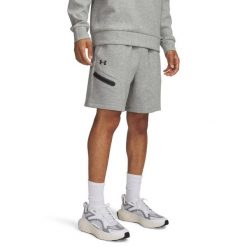 Spodenki treningowe męskie Under Armour Unstoppable Fleece. Czarne szorty sportowe męskie Under Armour, l, z bawełny, na fitness i siłownię. Za 318.80 zł.