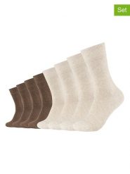 S.Oliver Skarpety (8 par) w kolorze jasnobrązowo-kremowym rozmiar: 35/38. Brązowe skarpetki męskie S.Oliver, bez wzorów, z materiału. Za 73.95 zł.