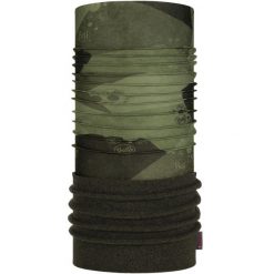 Komin na szyję - Bandana dziecięca BUFF Polar Big Camu. Zielone szaliki dziecięce Buff, z polaru, bez ramiączek. Za 139.90 zł.