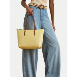 Torebka LAUREN RALPH LAUREN. Żółte torebki klasyczne damskie Lauren Ralph Lauren, bez wzorów, bez dodatków. Za 609.99 zł.