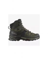 Buty trekkingowe męskie Salomon Quest 4D 4 Gtx. Zielone buty trekkingowe męskie Salomon, z gore-texu, za kostkę, bez zapięcia, trekkingowe, gore-tex. Za 889.00 zł.