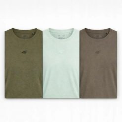 KOSZULKA MĘSKA 4F T-SHIRT LIMITOWANY KOMPLET ZESTAW 3 SZTUKI XXL M3947 SS26. T-shirty sportowe męskie 4f, m, z bawełny, bez ramiączek, na fitness i siłownię. Za 113.50 zł.