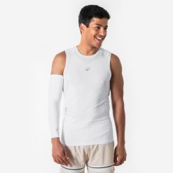 Koszulka bez rękawów do koszykówki Tarmak Tank 500 NBA. Czarne topy sportowe damskie TARMAK, xs, bez wzorów, z elastanu, bez ramiączek. Za 79.99 zł.