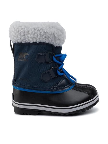 Sorel Śniegowce Childres Yoot Pac Nylon NC1962 Granatowy. Niebieskie buty zimowe chłopięce Sorel, z materiału. Za 469.99 zł.