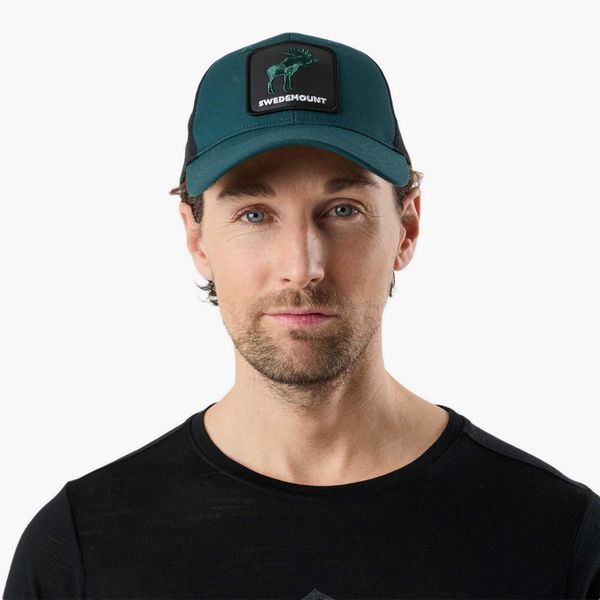 Czapka z daszkiem Unisex Swedemount Forest Cap. Zielone czapki męskie SWEDEMOUNT, bez wzorów. Za 79.99 zł.
