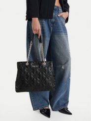 Nine West Torebka CEO-PRIME ELEGANCE-LA374-5652 Czarny. Czarne torebki klasyczne damskie Nine West, bez wzorów, ze skóry, bez dodatków. Za 249.99 zł.