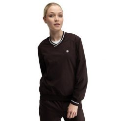 Damska przeciwwiatrowa bluza golfowa Siroko Stinger-W Dark Brown. Brązowe bluzy bez kaptura damskie SIROKO, prążkowane. Za 211.00 zł.