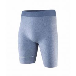 Spodenki męskie do spania z dodatkiem lnu Brubeck COMFORT NIGHT. Niebieskie szorty męskie Brubeck, z dzianiny, bez kołnierzyka. Za 79.99 zł.